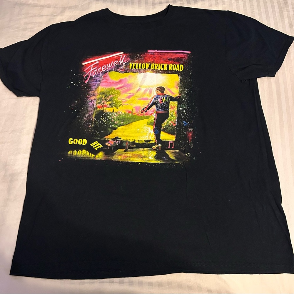 2019 Elton John Farewel Yellow Brick Road Official Tour T-shirt
